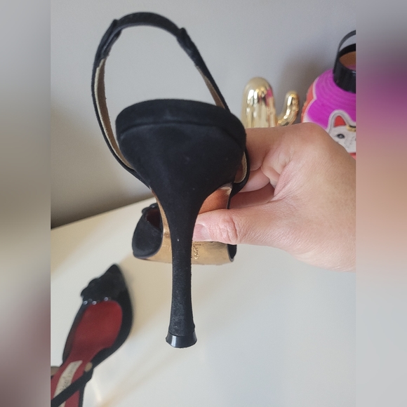 Christian LaCroix Vintage Slingback Heels, GUC, Size 38 - Picture 7 of 9